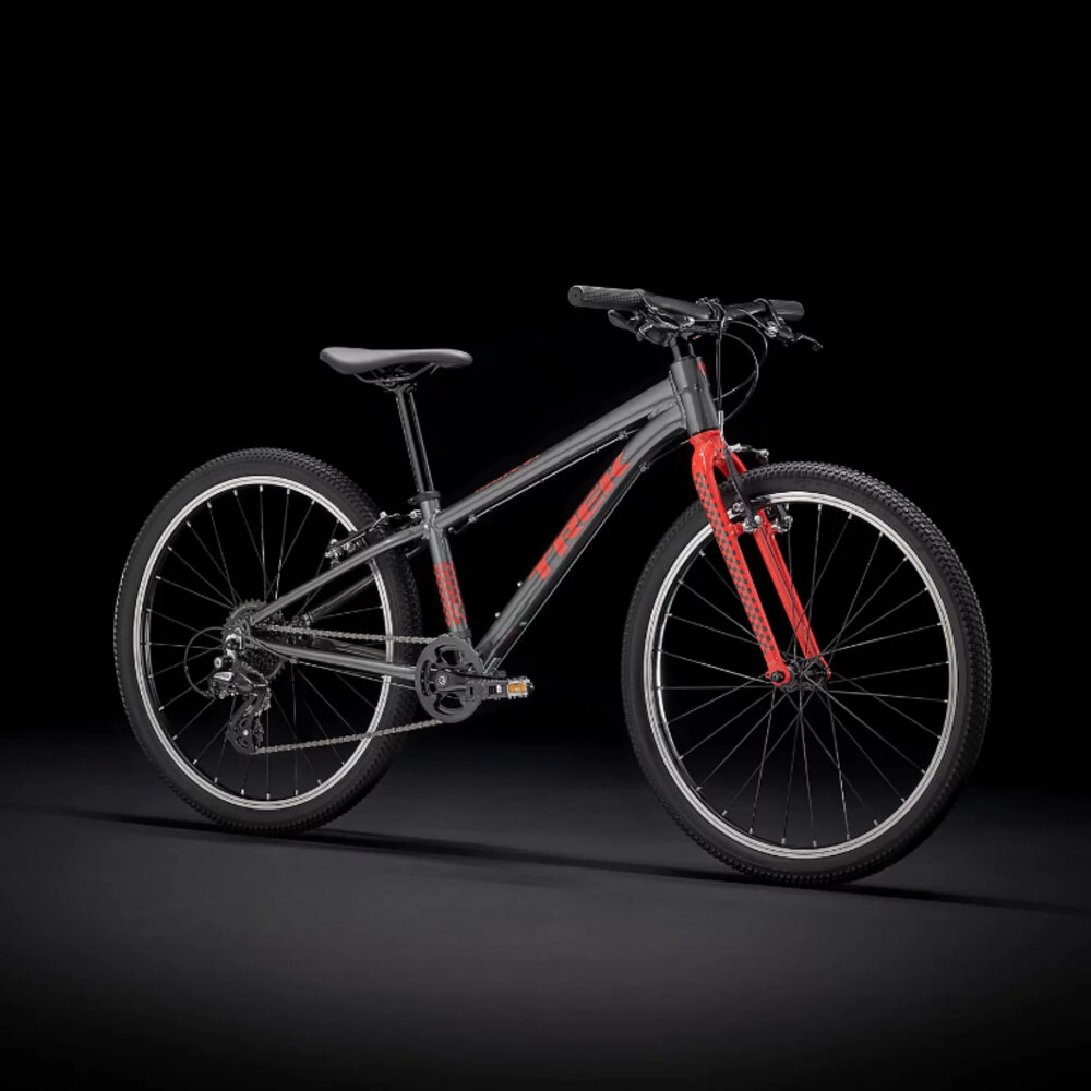 TREK Wahoo 24 童車 8速 24吋 適合130-150CM 深灰紅-圖片-2