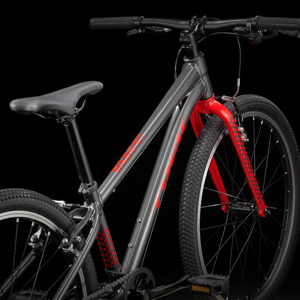 TREK Wahoo 24 童車 8速 24吋 適合130-150CM 深灰紅-圖片-3