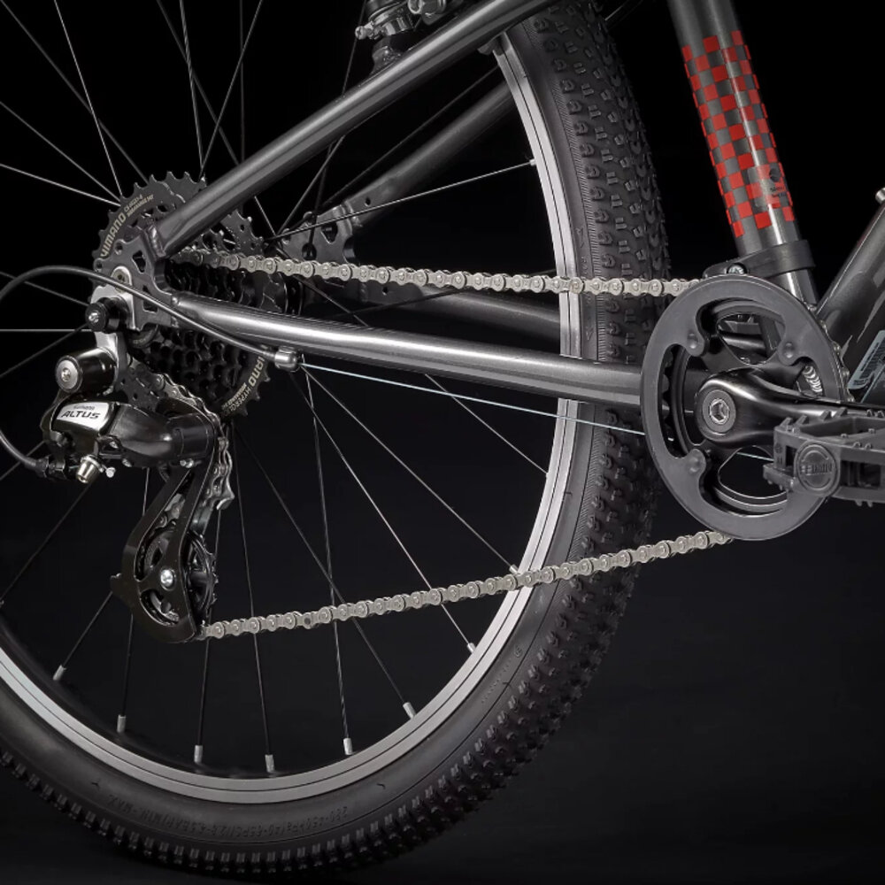 TREK Wahoo 24 童車 8速 24吋 適合130-150CM 深灰紅-圖片-5