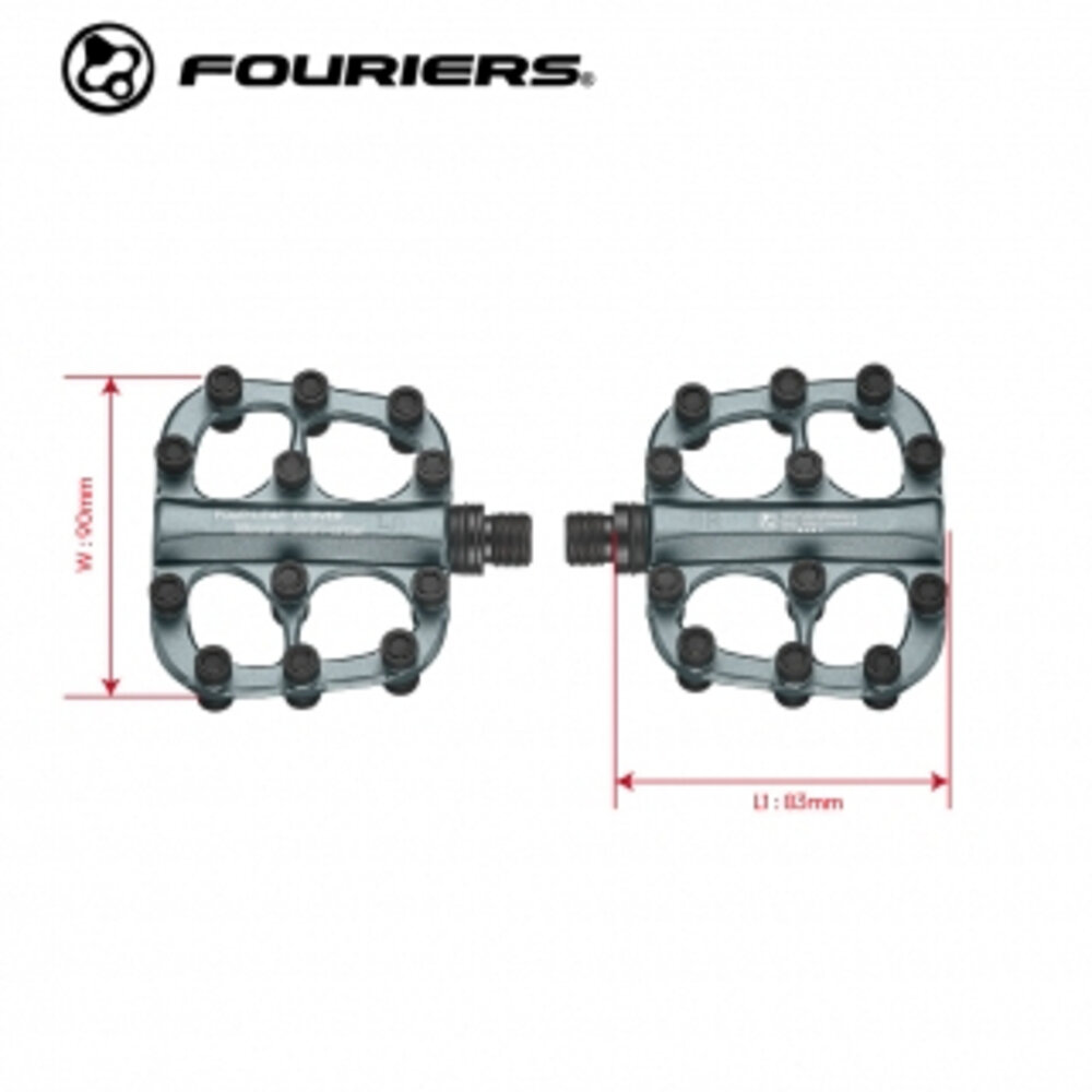 FOURIERS PT-FLC 小四葉草 安全/ 防滑/ 舒適 鋁合金踏板 登山車 城市車 童車踏板-圖片-2