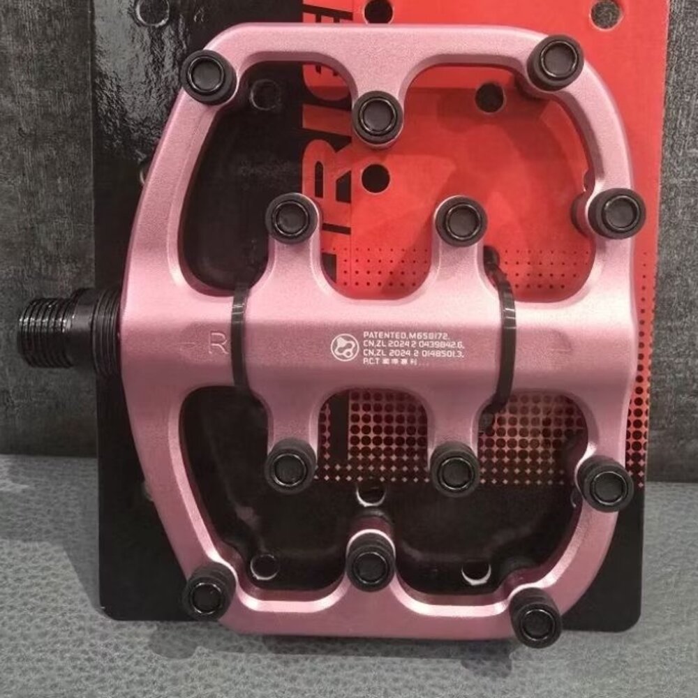 FOURIERS PT-RIB-011 粉 安全/ 防滑/ 舒適 鋁合金踏板 登山車 城市車 電輔車踏板-圖片-1