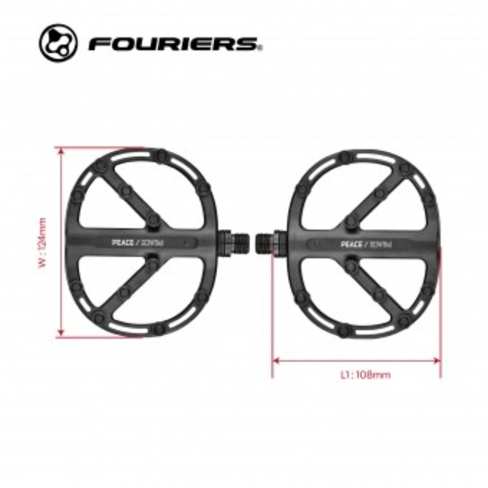FOURIERS PT-AR 飛機 安全/ 防滑/ 舒適 鋁合金踏板 登山車 城市車-圖片-2