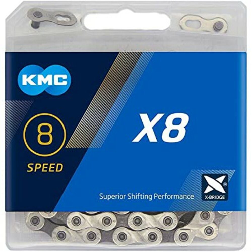 KMC X8 8速鏈條 盒裝(金、銀灰、EPT防鏽)-圖片-3