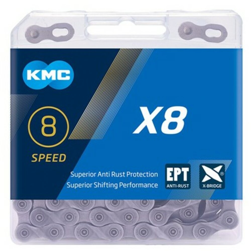 KMC X8 8速鏈條 盒裝(金、銀灰、EPT防鏽)-圖片-5