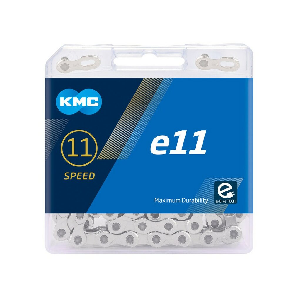 KMC e11 eBike11速鏈條 盒裝(銀、EPT防鏽)-圖片-1