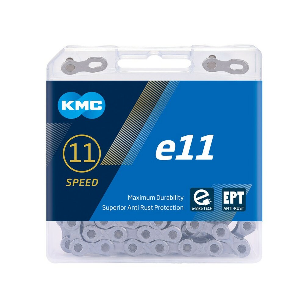 KMC e11 eBike11速鏈條 盒裝(銀、EPT防鏽)-圖片-3