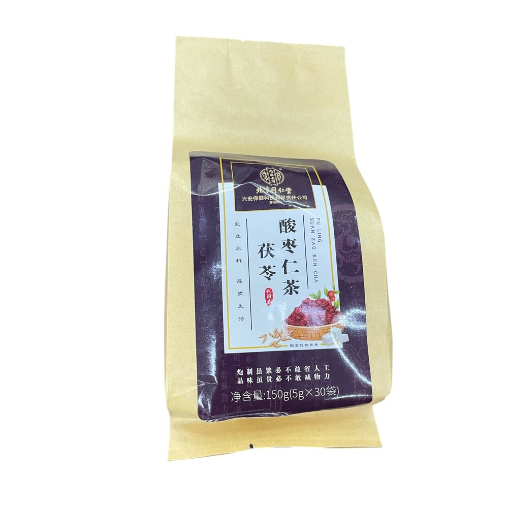 D03-8-北京同仁堂 酸棗仁茯苓茶包 30包入有金標 現貨