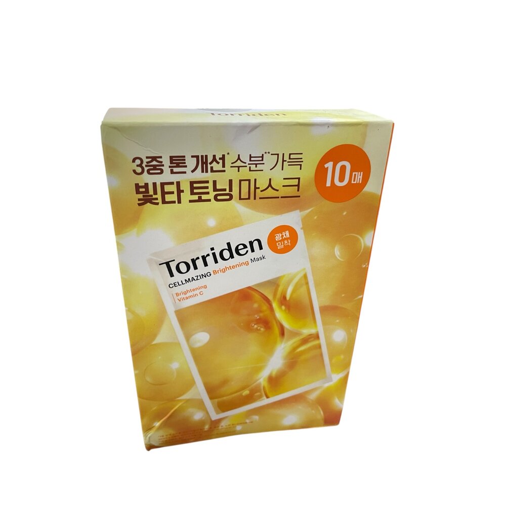 TORRIDEN 韓國桃瑞丹 綠色修護積雪草面膜 10入/藍色補水玻尿酸精華面膜 10入/維他命C亮白面膜10入 平行輸-圖片-3