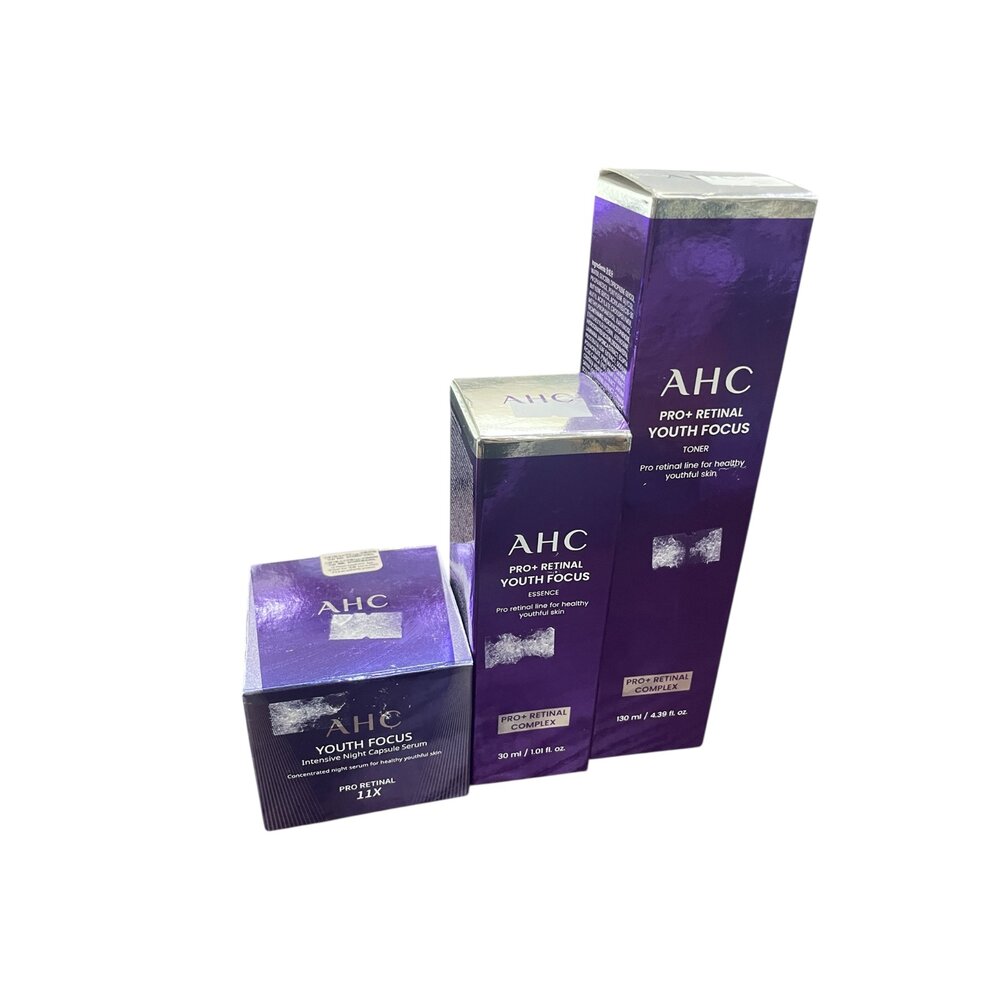 E05-71-AHC PRO+ A醛逆時煥活柔膚露 130ML/AHC PRO+ A醛逆時煥活緊緻精華 30ML/AHC超能A醛賦活晚