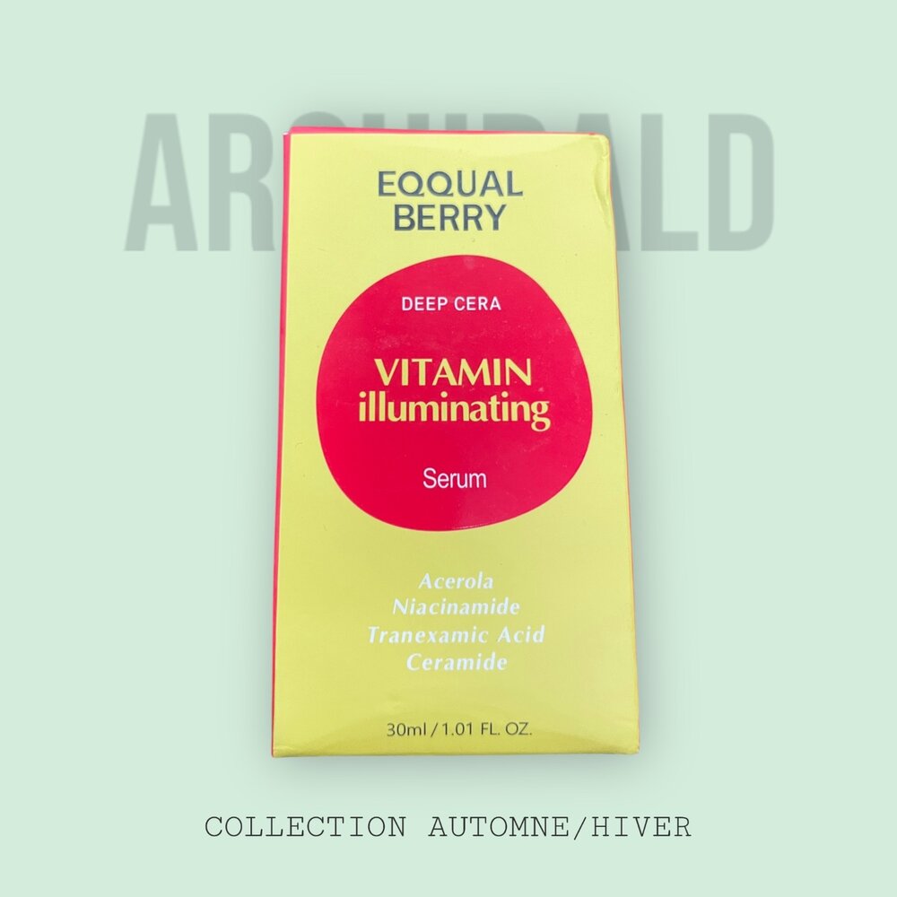 E05-72-韓國 EQQUALBERRY 維生素亮膚精華液／深層神經醯胺維生素亮膚精華30ml現貨