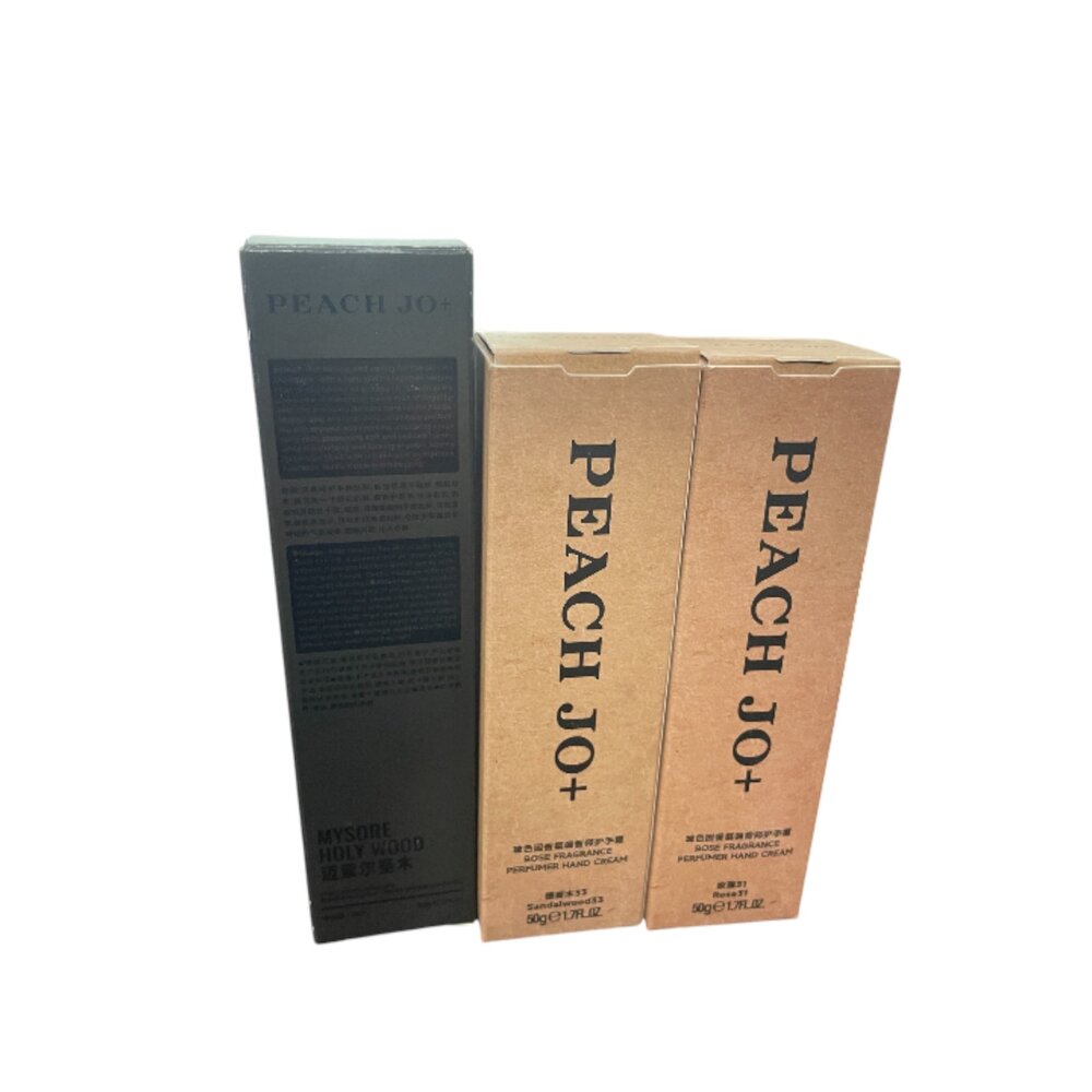 F09-31-PEACH JO+ 白松露精華香氛護手霜 邁索爾聖木香 50ml/香氛調香師護手霜 譚木香 50ml/香氛調香師護手霜