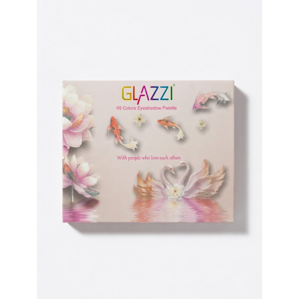 G07-26-GLAZZI 99色「愛之天鵝」眼影大盤 [盒損]現貨