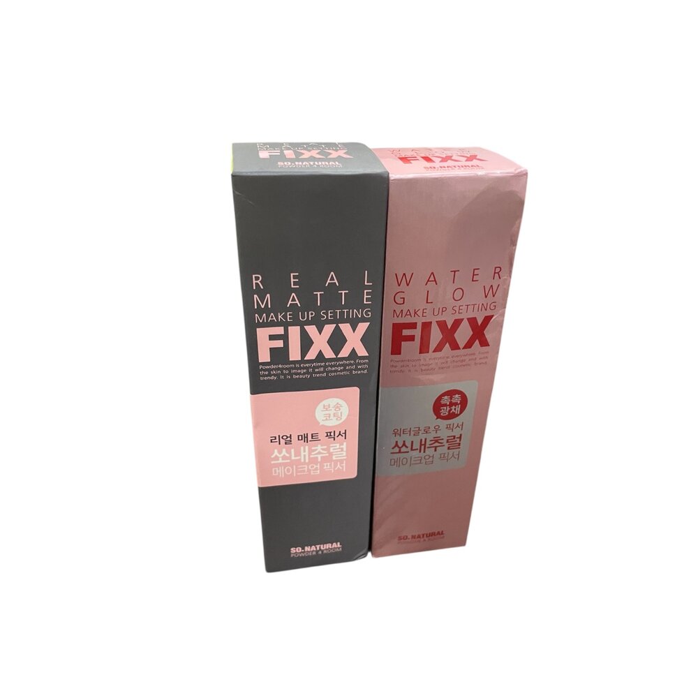 G09-13-韓國 FIXX黑瓶-控油款(霧面控油)75ml/韓國 FIXX粉色字瓶-光澤感保濕75ml 平行輸入現貨