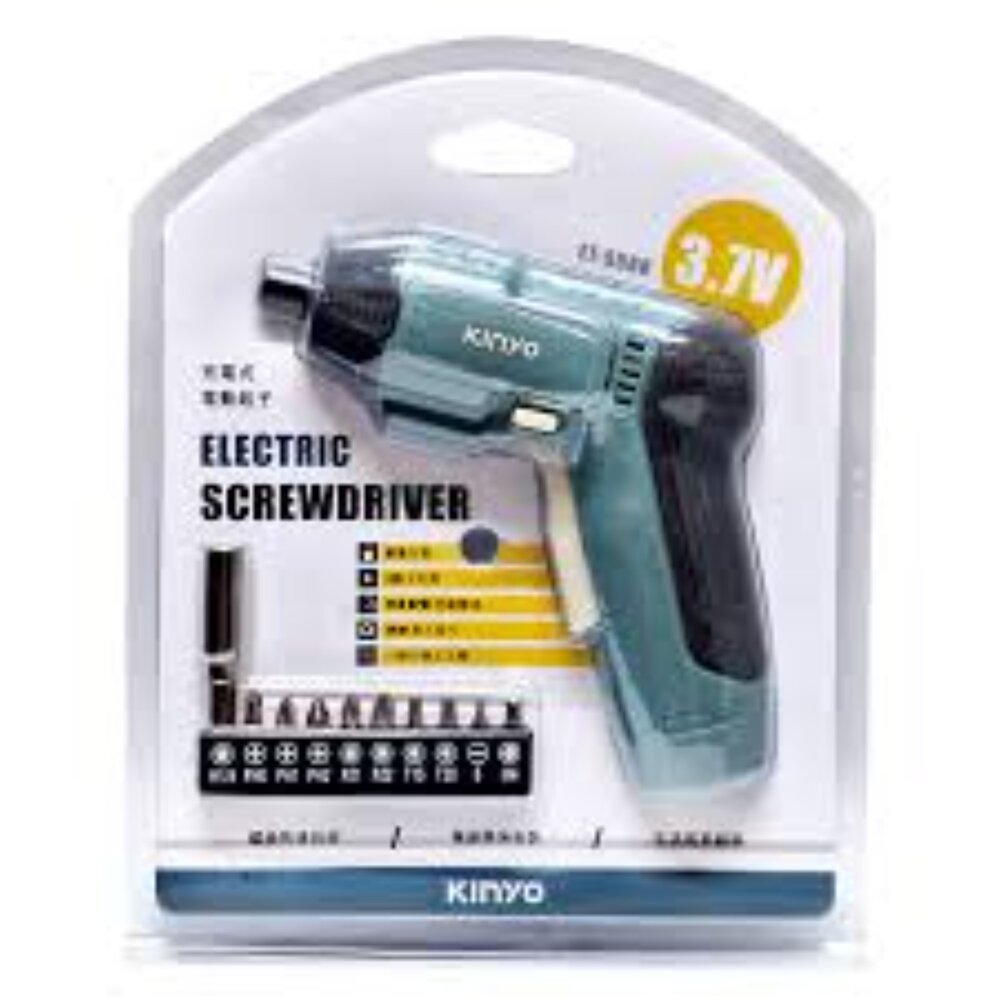 H02-28-KINYO ET-5560 充電式電動起子 附起子頭10件組 + USB Type-C充電線現貨