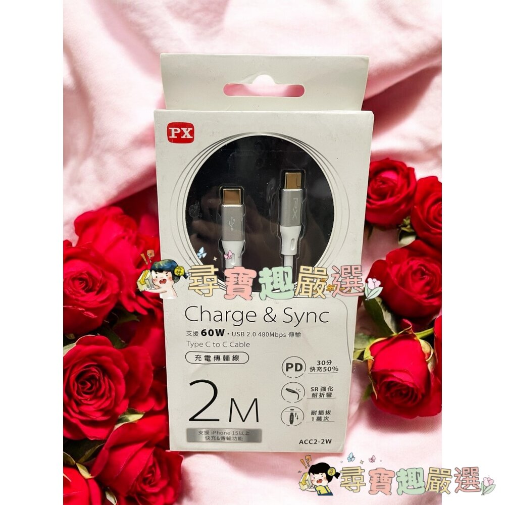 大通PX 充電傳輸線 USB2.0高速充電線 PD充電線 1米/2米 60W240W 公司正品現貨 H02-3現貨-圖片-6