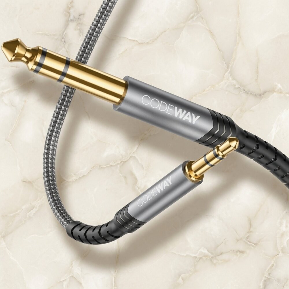 H02-37-24H出貨CODEWAY 3.5mm 轉 5.5mm 高音質音頻連接線 (型號：WA3555)/LINDY  主動式 U