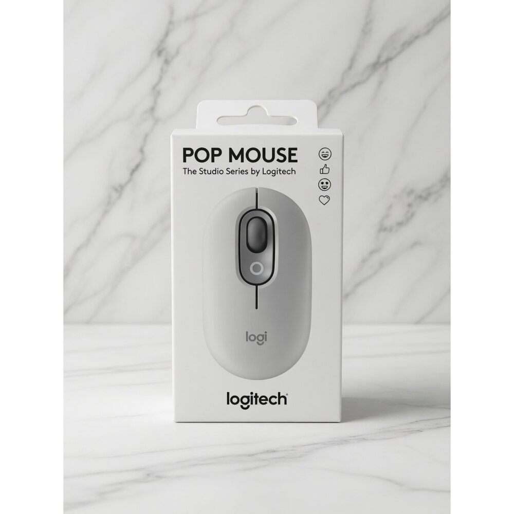 H03-31-羅技 滑鼠 POP MOUSE 灰/黃/紫/桃粉現貨