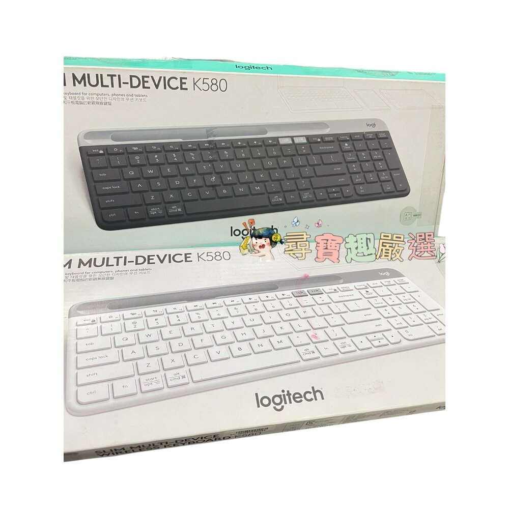 Logitech羅技 K580超薄跨平台無線藍芽鍵盤石磨黑/無線藍芽鍵盤 白色/K380無線藍芽鍵盤白色(展示機)/K3-圖片-3