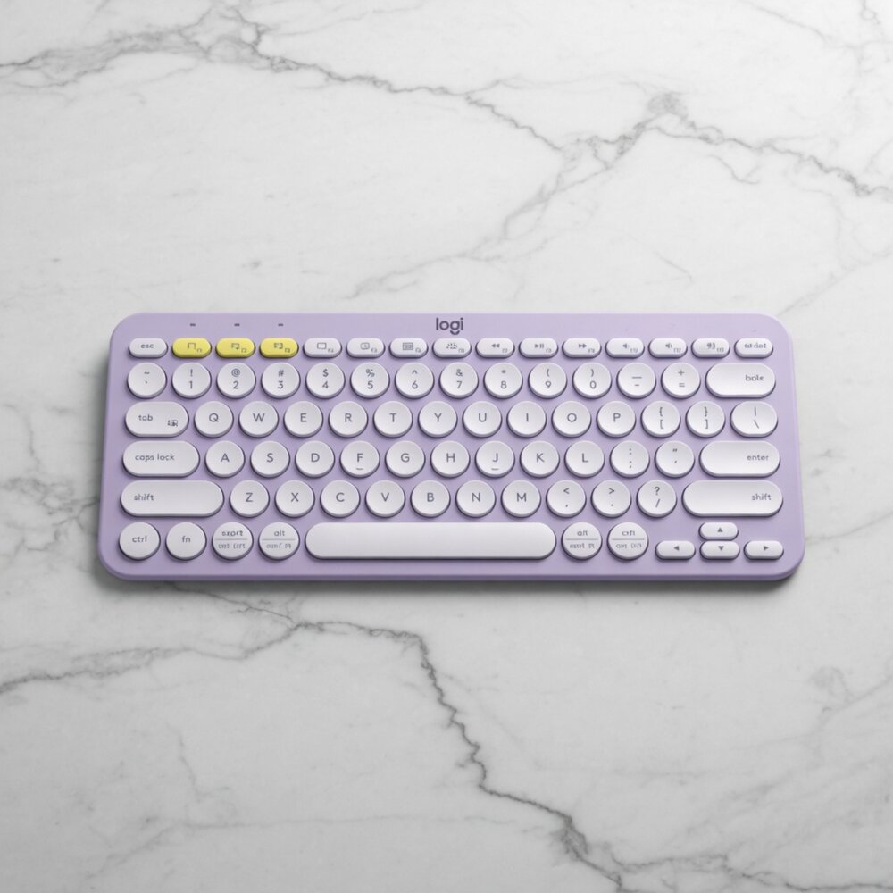 H04-1-24H出貨*尋寶趣嚴選*Logitech羅技 K380無線藍芽鍵盤白色/粉色/紫色/灰色 無接收器 (展示機)現貨