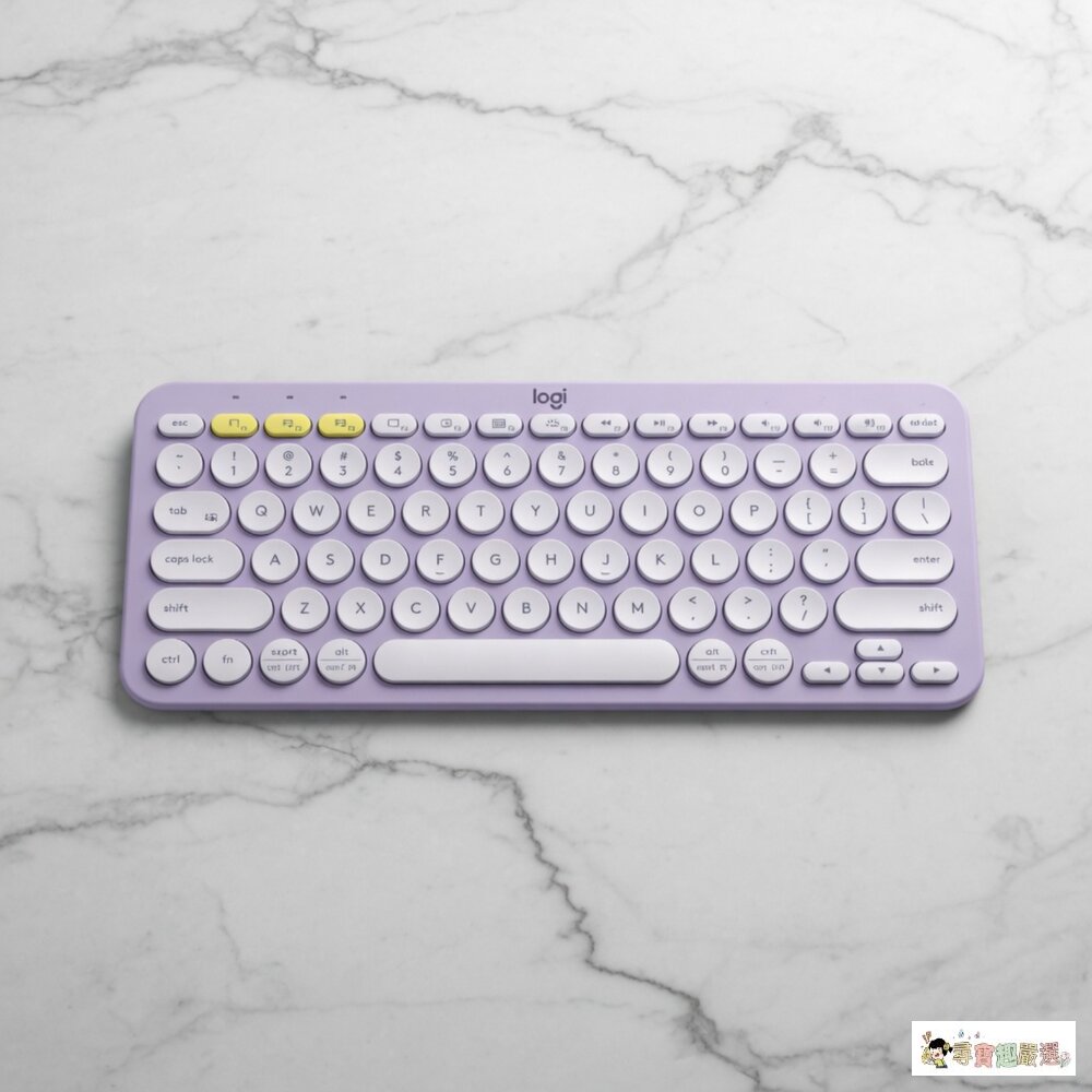 24H出貨*尋寶趣嚴選*Logitech羅技 K380無線藍芽鍵盤白色/粉色/紫色 無接收器 (展示機)現貨 封面照片