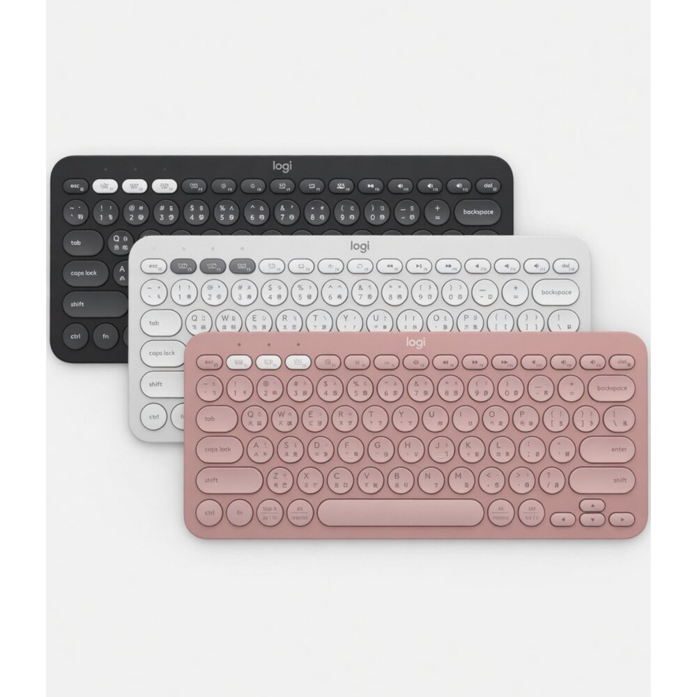 H04-11-Logitech羅技K380S無線藍芽鍵盤 無接收器 粉/黑/白現貨