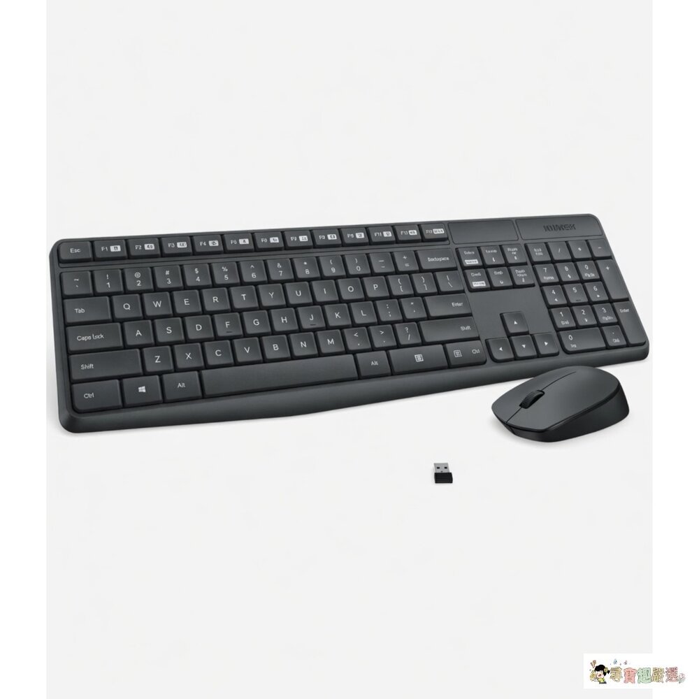 24H出貨現貨 展示機 盒損 logitech 羅技 MK235 無線鍵盤滑鼠組 公司貨 灰色5-7現貨-圖片-1