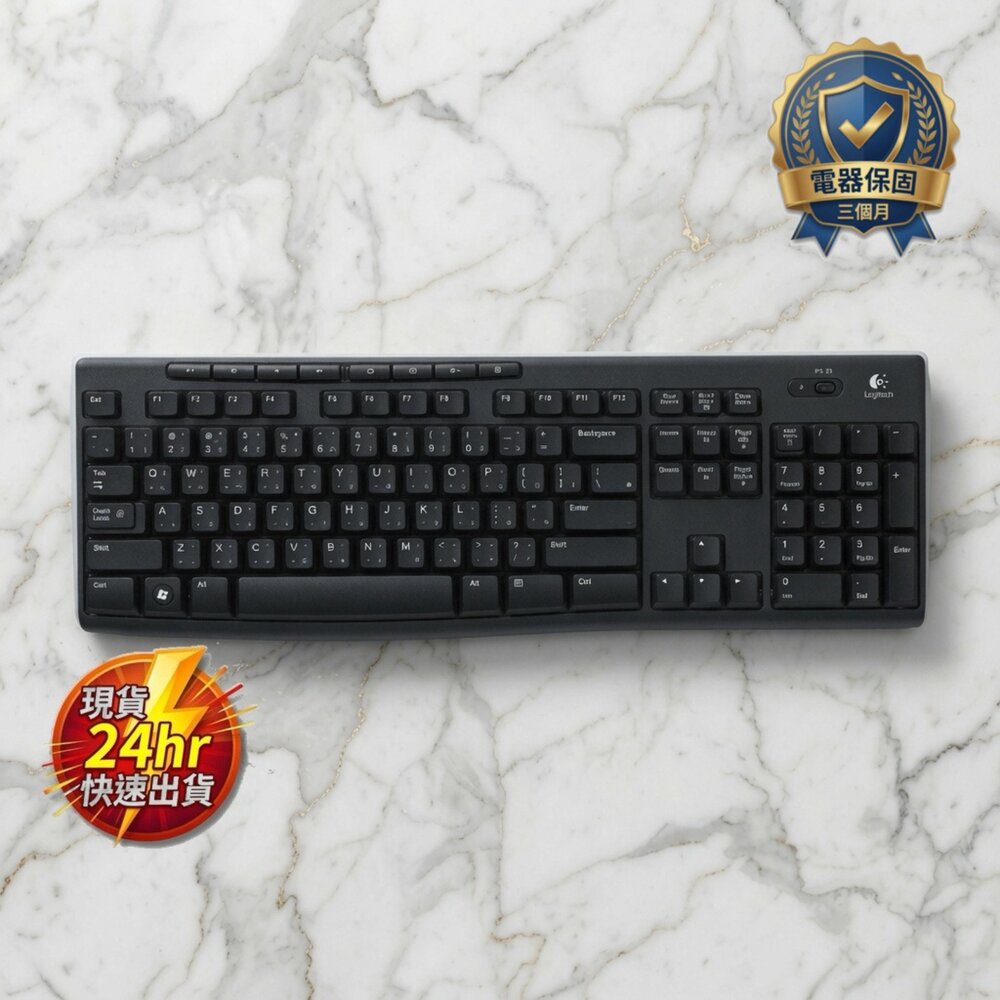 H04-20-24H出貨現貨 9成展示機 盒損 無線 藍芽 鍵盤 電競 桌機 Logitech羅技 K270無線鍵盤 5-7現貨
