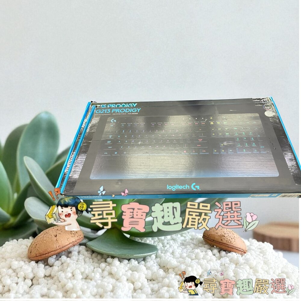 Logitech羅技 G213 PRODIGY RGB燈光有線遊戲鍵盤16.8M 9成新 外盒損傷品現貨 封面照片