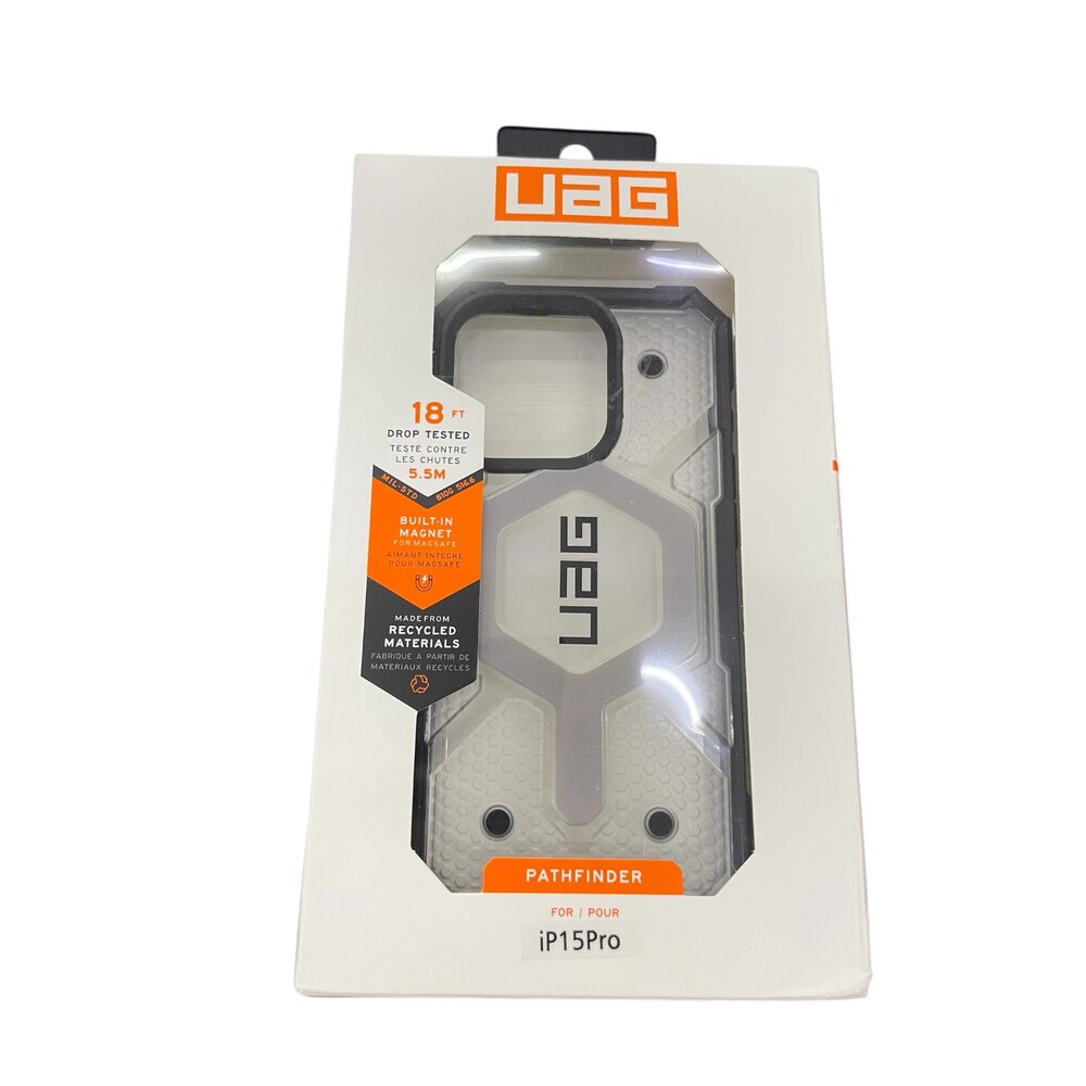H07-30-UAG Iphone 15pro 磁吸式耐衝擊保護殼 透色款現貨
