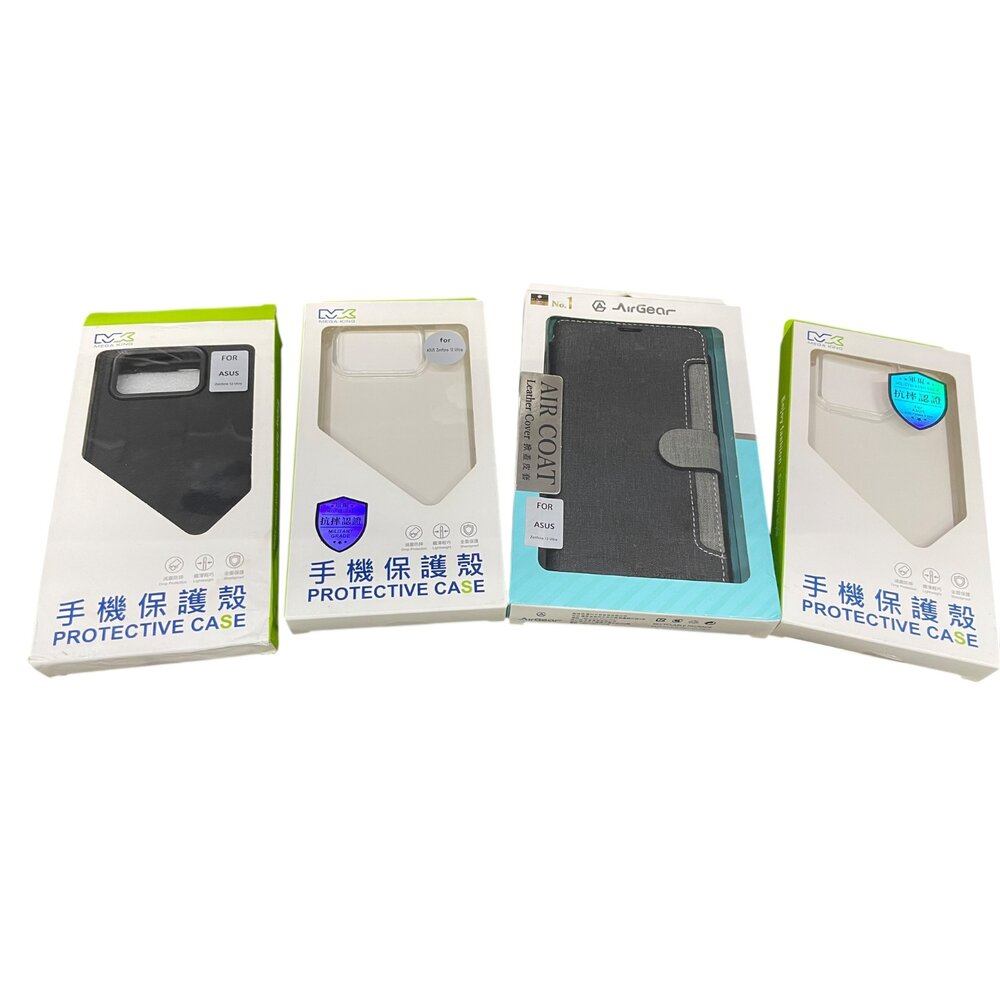  AIR COAT ASUS華碩 Zenfone 12 Ultra 黑灰撞色掀蓋皮套/MEGA KING ASUS ROG PHONE 9 PRO 透明軍規手機殼 /12 Ultra 透明軍規手機殼
