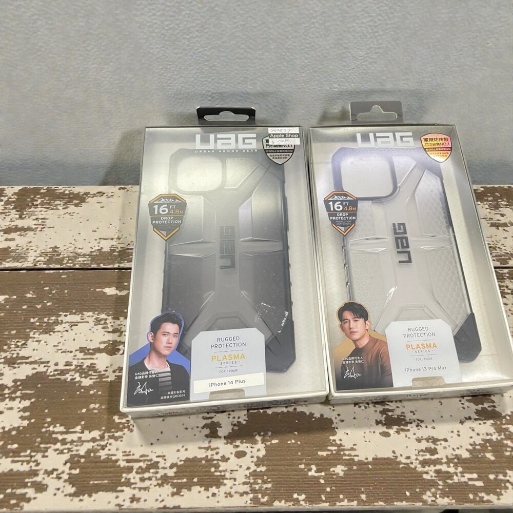 H07-41-UAG iPhone 14 Plus 耐衝擊保護殼 半透明黑/iPhone 13 Pro Max 耐衝擊保護殼 透明黑