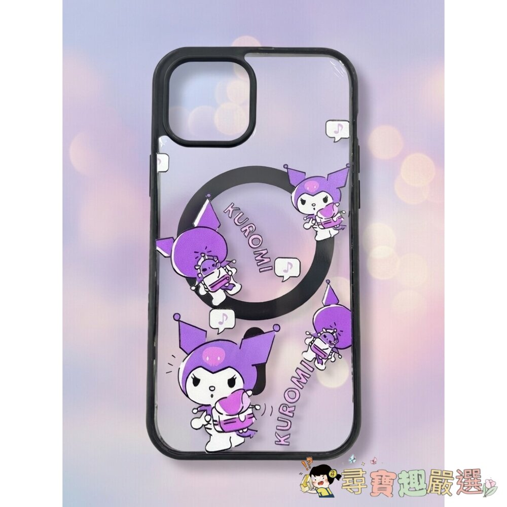 Kuromi庫洛米 iPhone 手機殼 iPhone 12 Kuromi 多角度可愛/生氣表情/Kuromi庫洛米 i-圖片-2