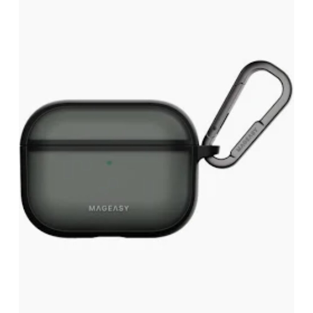 H09-22-MAGEASY Roam 城市漫遊霧透耳機保護殼 AirPods Pro 1/2適用, 霧透黑/AirPods Pro