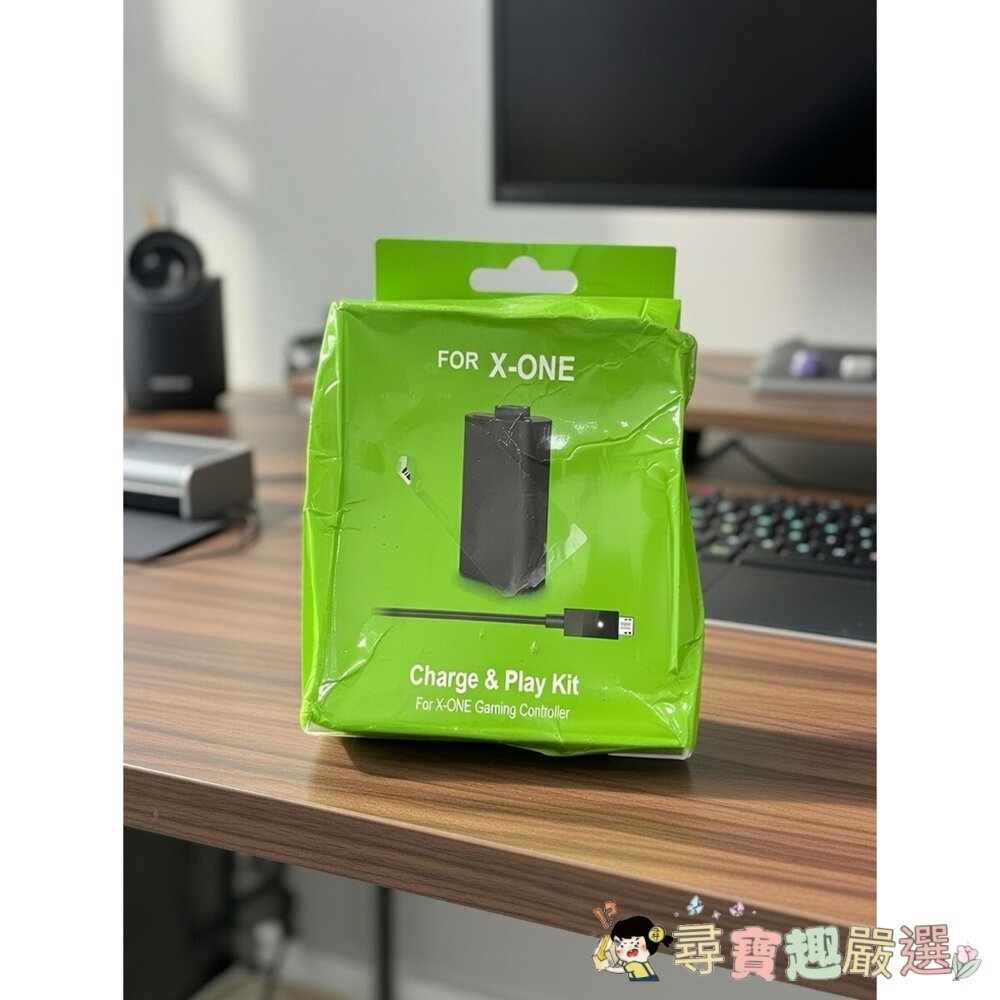  X-ONE 充電電池組 盒損品~內容全新品 Xbox 第三方同步充電套件