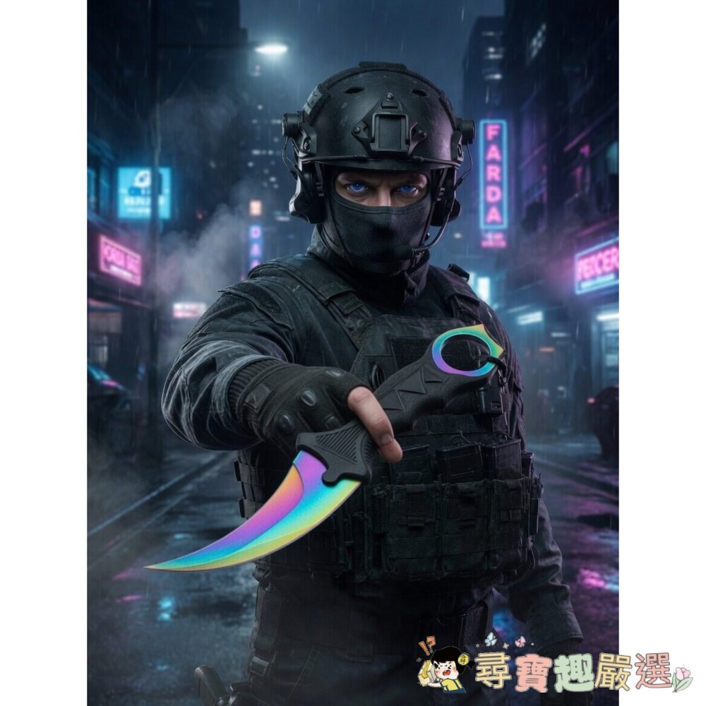 爪刀 (Karambit) 隕石/霓虹/星空現貨-圖片-5