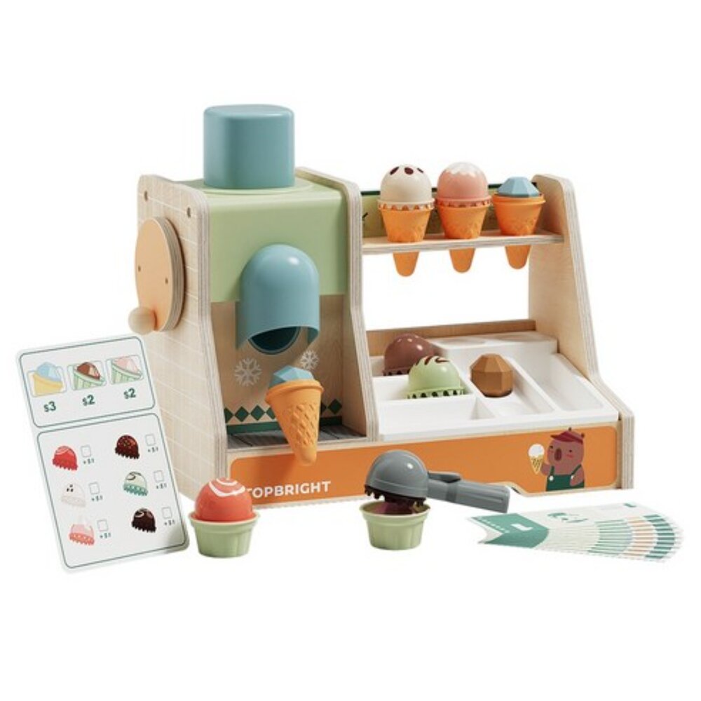 J03-51-TOPBRIGHT (特寶兒)冰淇淋製造機遊戲組, 混和顏色, 1個現貨