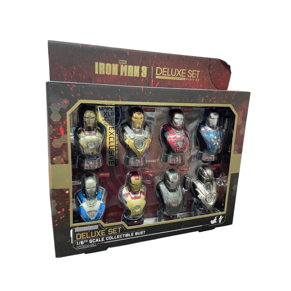 J04-41-IRON MAN 3 DELUXE  SET 鋼鐵人全系列 收藏品 有雷標 現貨現貨
