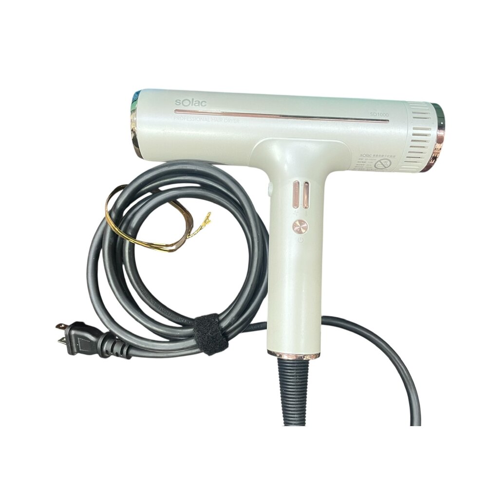 SOLAC SD-1000高效能專業負離子吹風機 黑色/粉色/珍珠白/鈦色 展示機公司貨-圖片-2