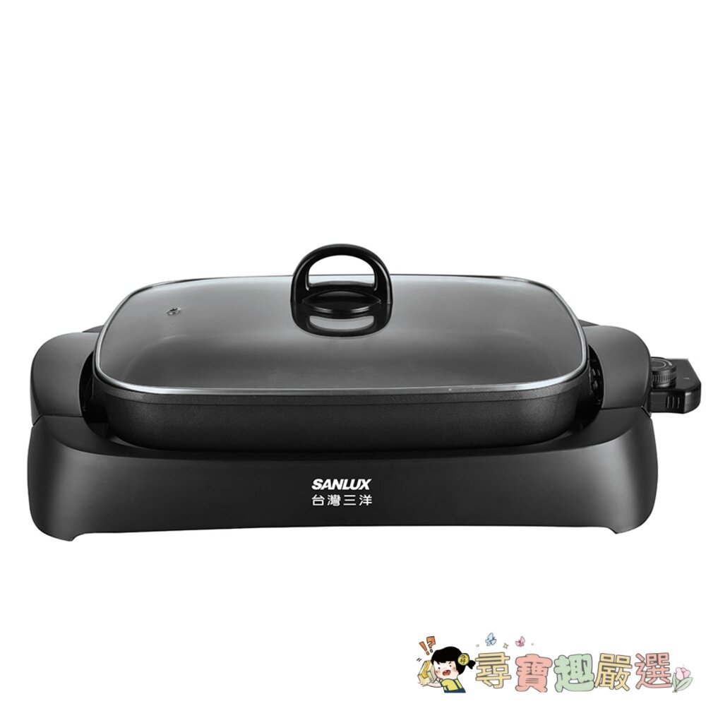 九成新 SANLUX 多功能燒烤盤 電烤盤 DHPS-211P, 1個現貨 封面照片