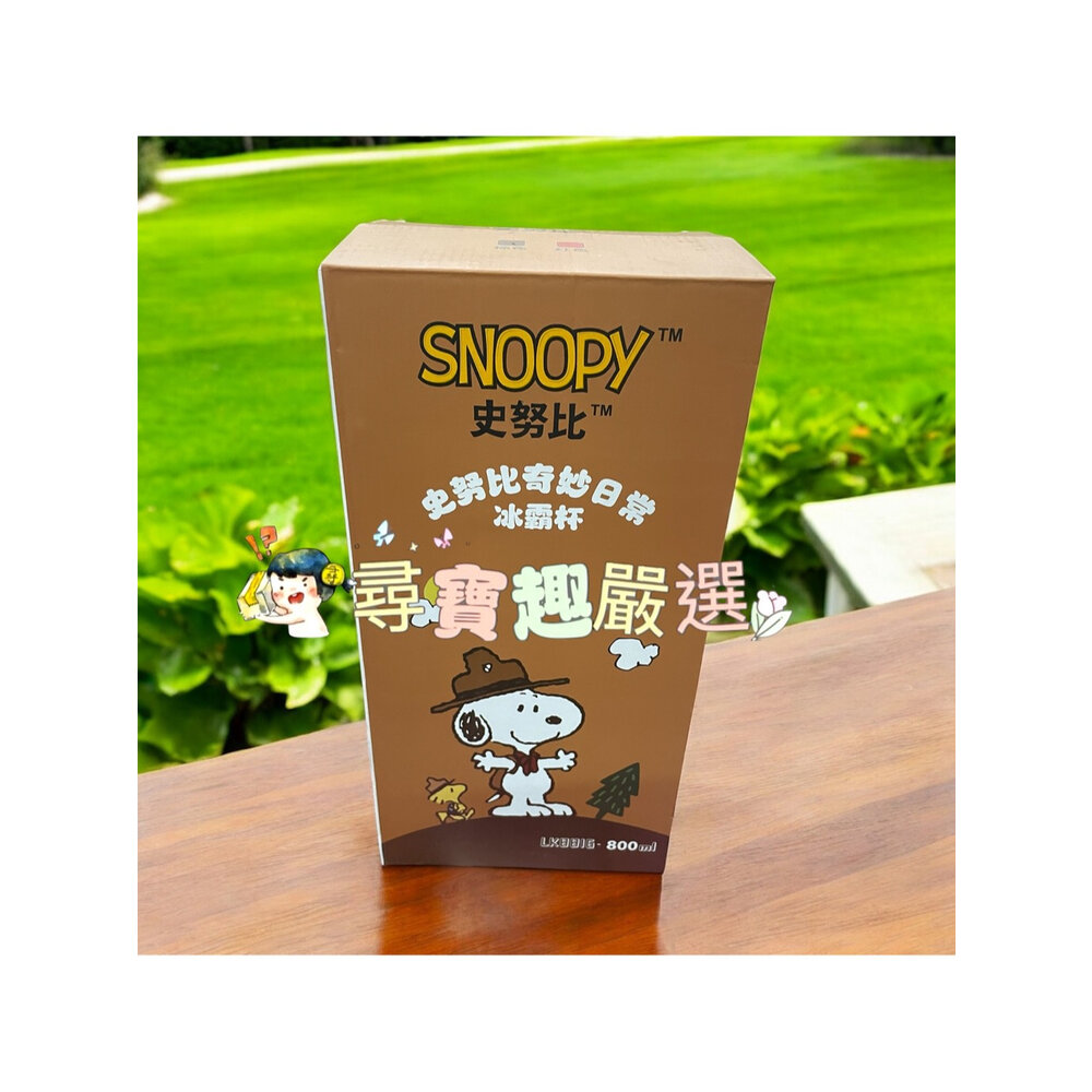 L01-1-史努比立體造型冰壩冰保溫杯保溫壺 800ml大容量 不鏽鋼內膽 現貨 L01-1