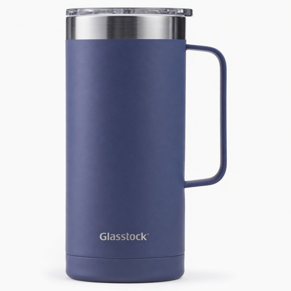 L01-115-Glasslock 保溫保冷馬克杯, 藍莓紫, 500ml, 1個現貨