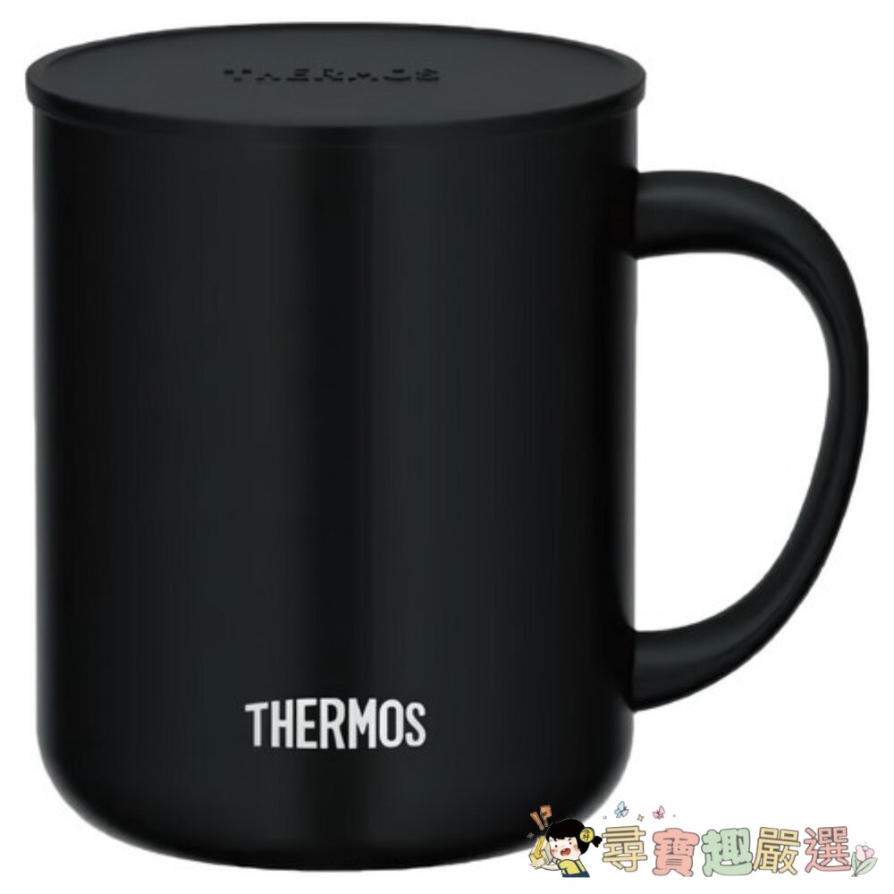 THERMOS膳魔師真空保溫馬克杯JDG-352C,黑色,350ml,1個現貨