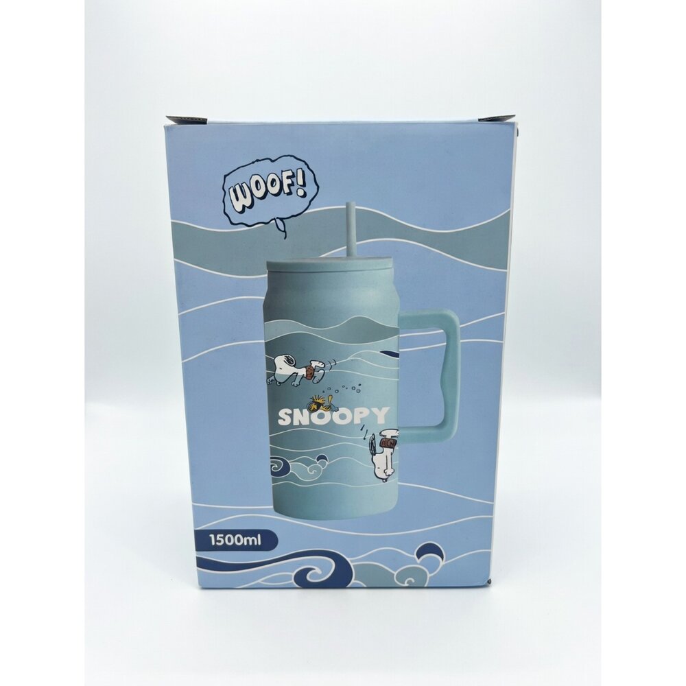 L01-12-PEANUTS 史努比（Snoopy）大容量手把冰霸杯 粉色 [簡體中文]現貨