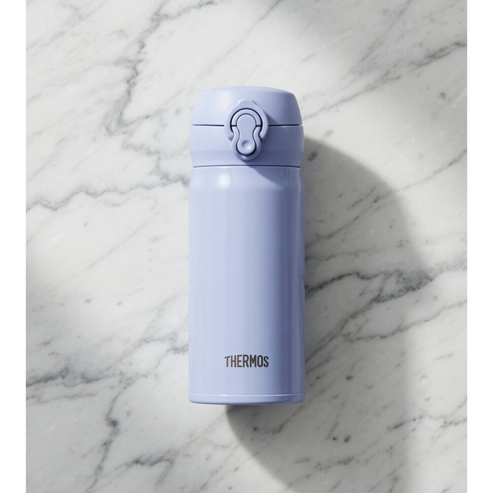 L01-16-THERMOS 膳魔師 真空斷熱保溫瓶 JNL-356, 藍色, 350ml現貨