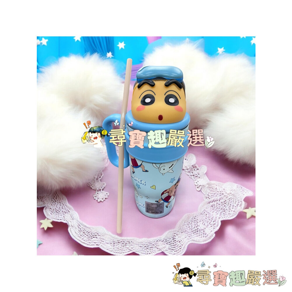 蠟筆小新系列冰壩杯 保溫杯保溫壺800ml 不鏽鋼316內膽 可泡茶葉內含濾網現貨 快速出貨現貨-圖片-1
