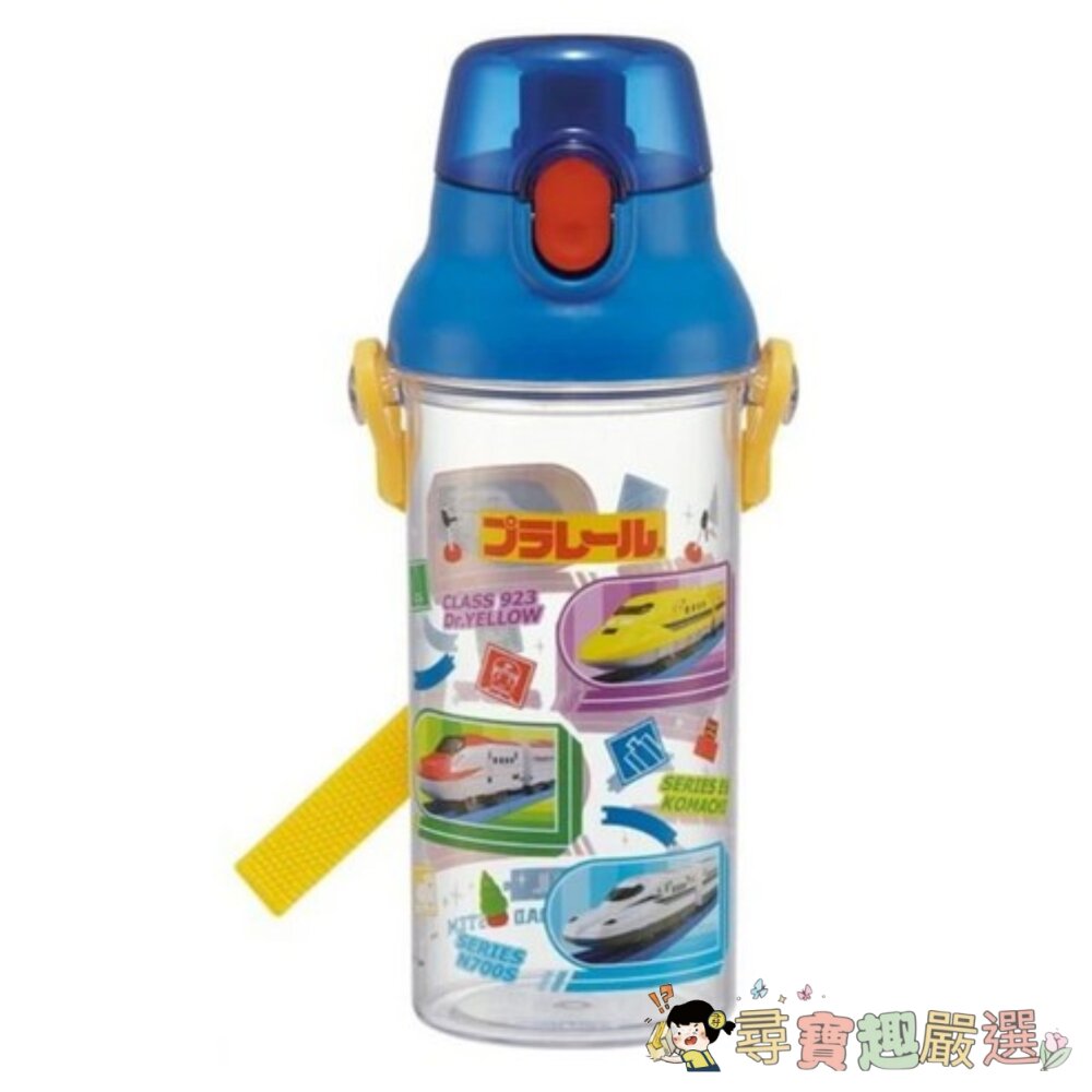 Skater 透明彈蓋直飲塑膠水壺, 新幹線, 480ml現貨 封面照片