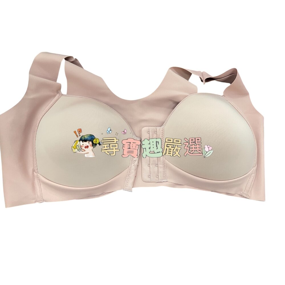 灰色美背 大尺碼內衣 50/115 附胸墊/粉色前扣素面無痕大尺碼內衣 48/110/淺紫色素面大尺碼內衣 48/110-圖片-5