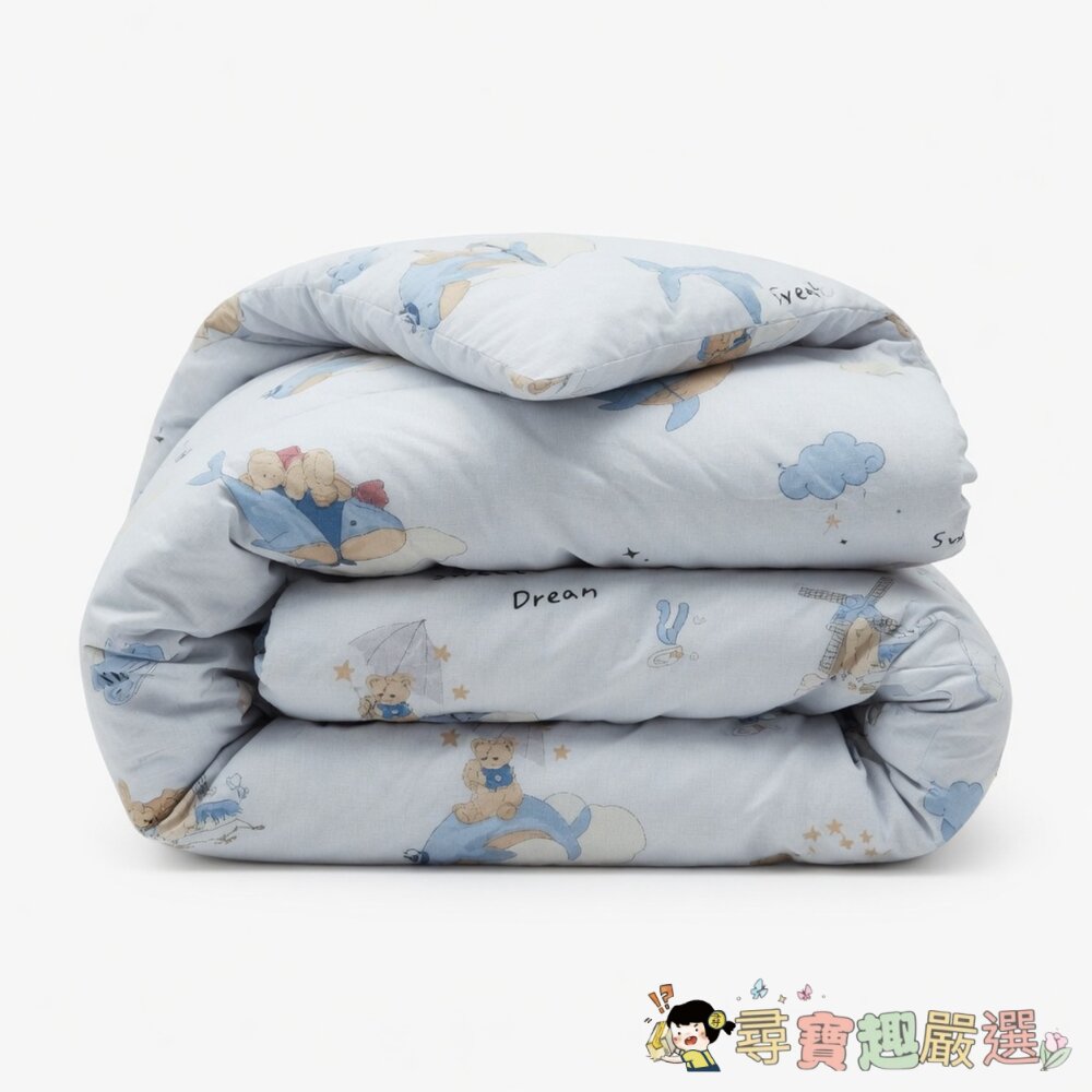 BELLE VIE 韓版雙面針織可水洗被, 200 x 150cm, 鯨魚, 2.3kg, 1個現貨 封面照片