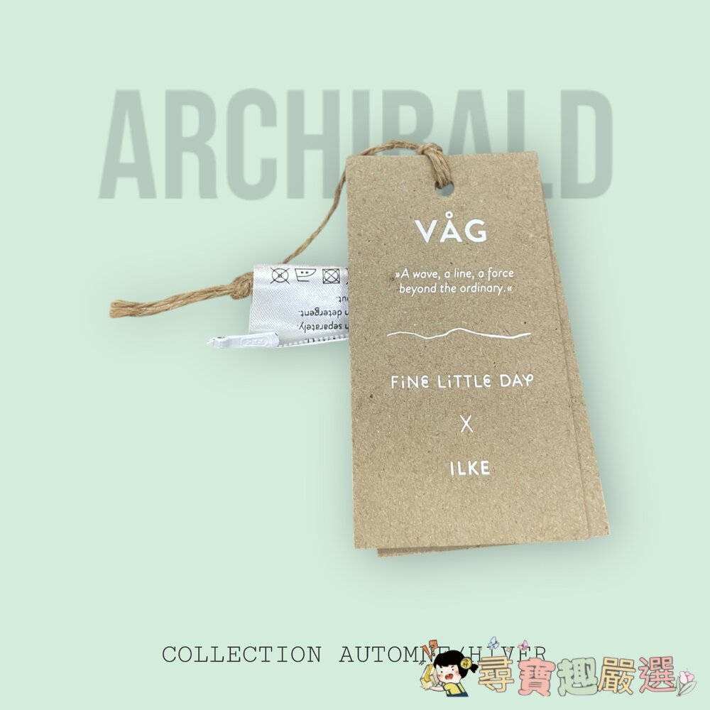 FINE LITTLE DAY 抱枕套 VAG 聯名波浪條紋 38*58/MANET 海系列水母刺繡 38*58/小人刺-圖片-2