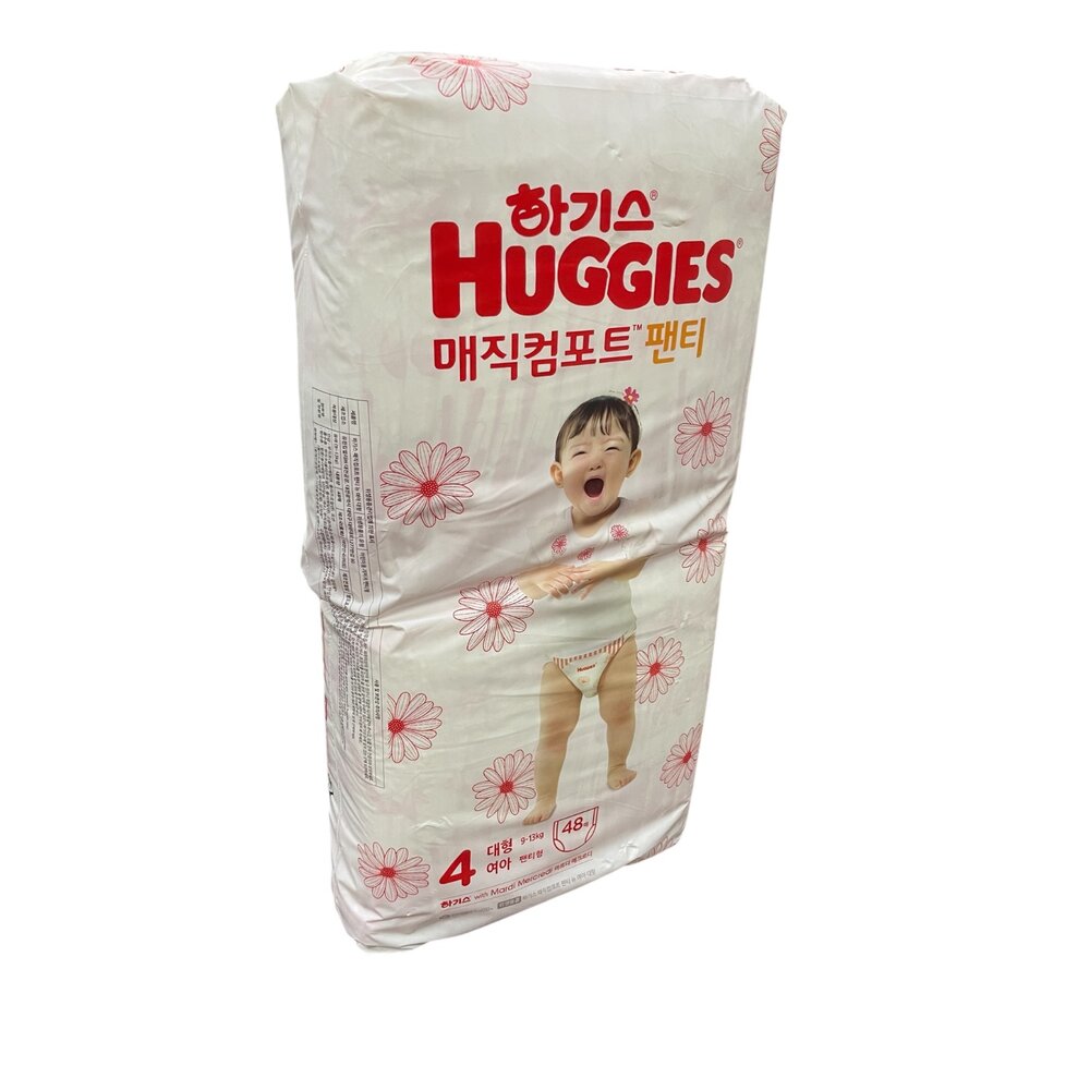 L09-23-好奇寶寶 韓版 褲型紙尿褲 9-13KG 4號 48片入 平行輸入